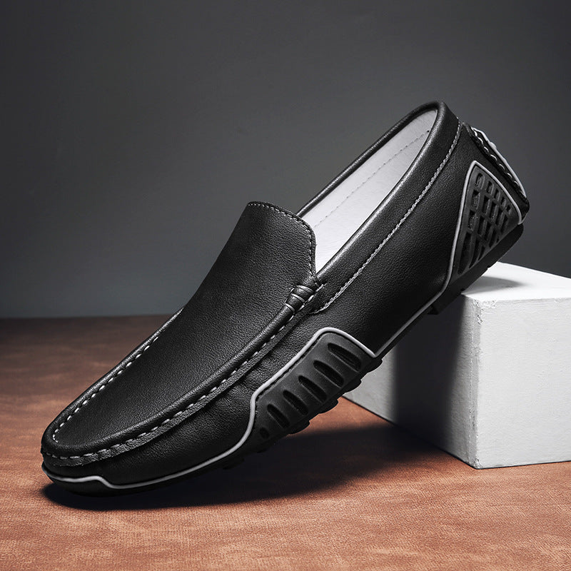 Zapatos de loafer de cuero auténtico