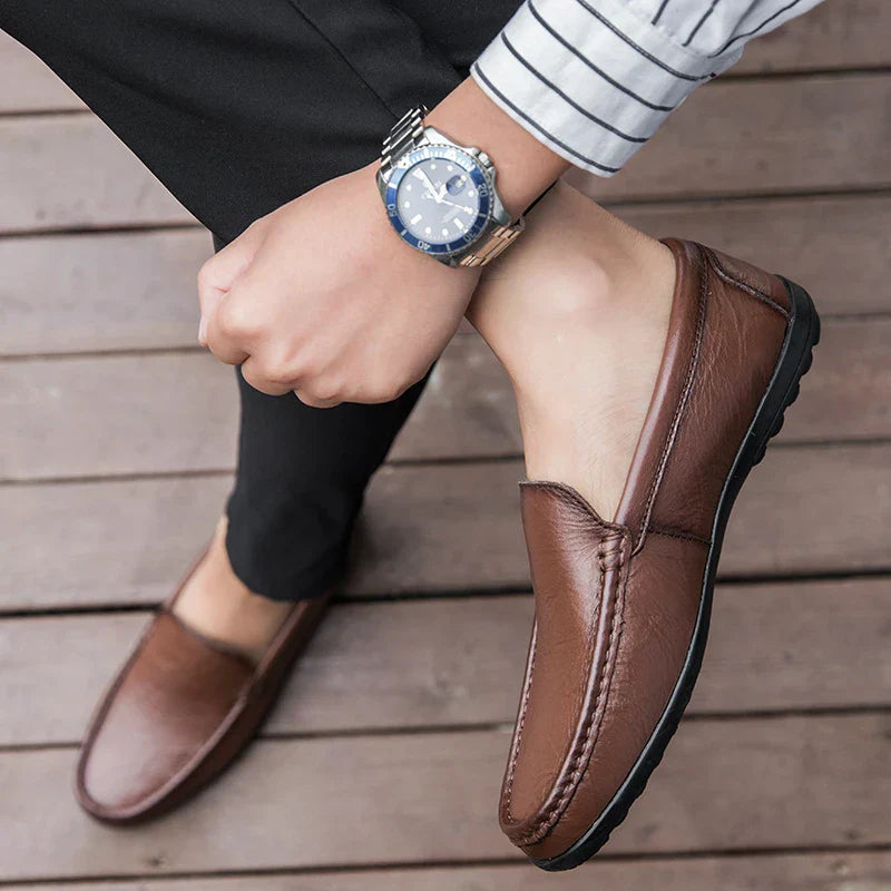 Lujo en Piel Mocasín Caballero