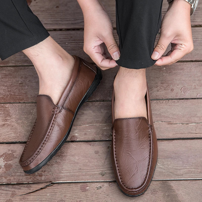 Lujo en Piel Mocasín Caballero