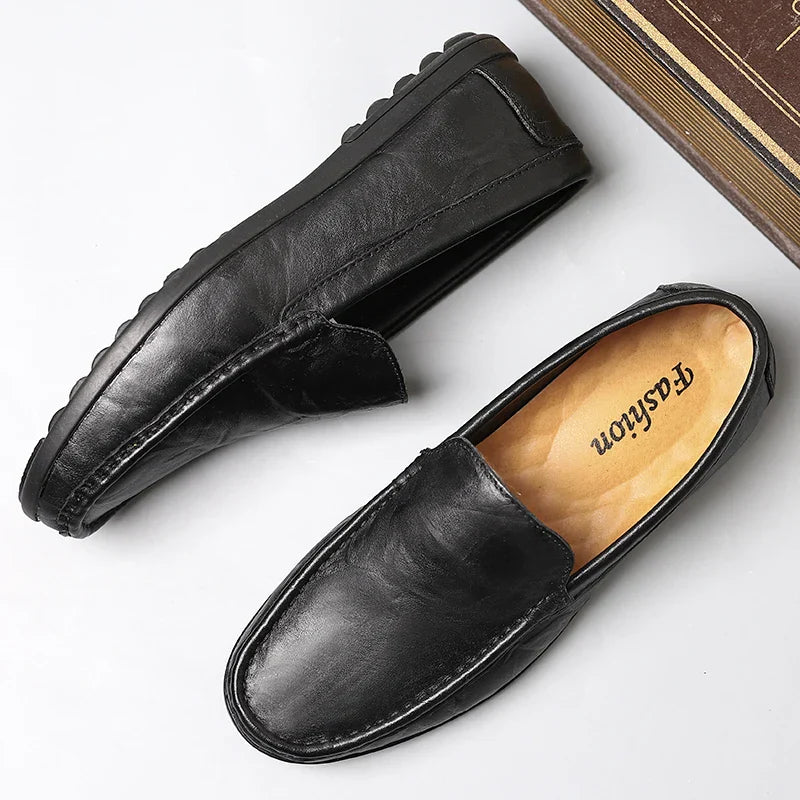 Lujo en Piel Mocasín Caballero