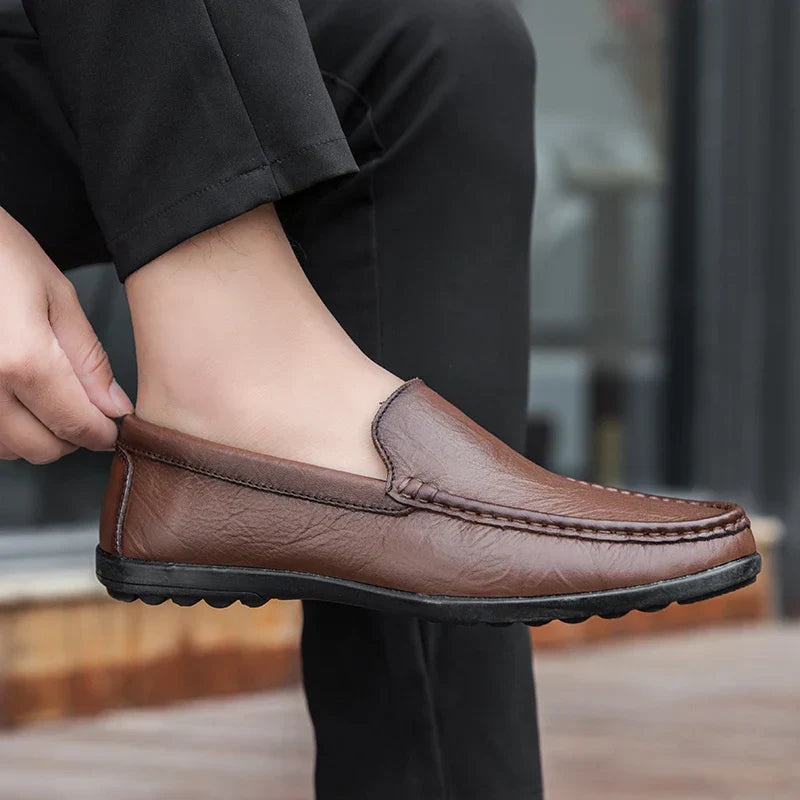 Lujo en Piel Mocasín Caballero